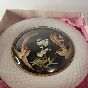 Decorative Plate with Birds and Flowers